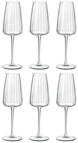 Copas de champán Luigi Bormioli - Flutes - Speakeasies - 210 ml - 6 piezas