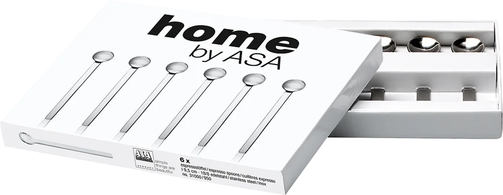 ASA Selection Cucharas para espresso - 6 piezas