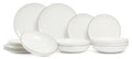 Set de vajilla ASA Selection A Table Ligne Noire 18 piezas / 6 personas - 6 platos de cena, 6 platos de desayuno y 6 platos para pasta/sopa