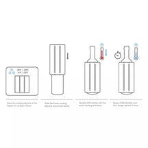 Set de vino Vacu Vin Premium - Negro - Set de 4 piezas
