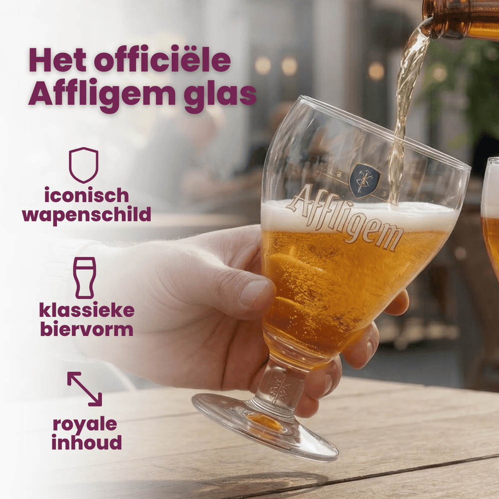 Affligem Vasos de cerveza 300 ml - 4 unidades