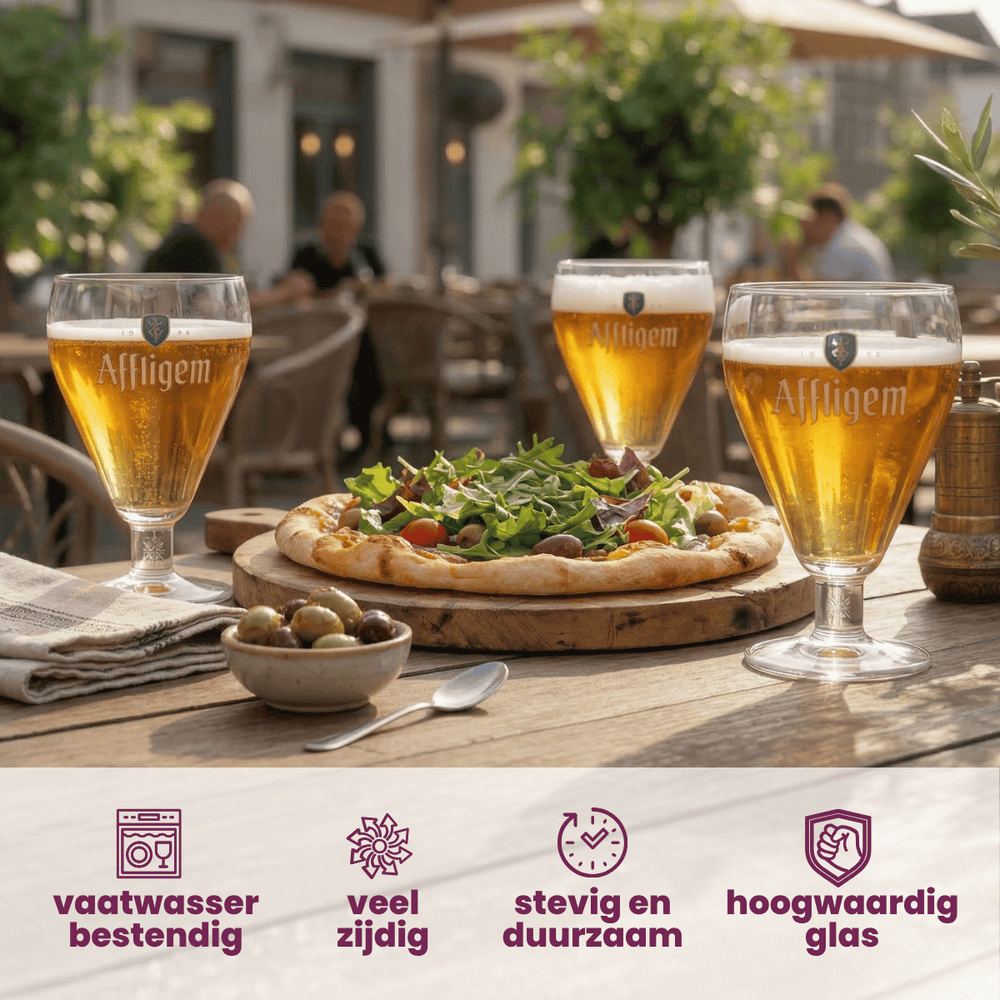 Affligem Vasos de cerveza 300 ml - 4 unidades