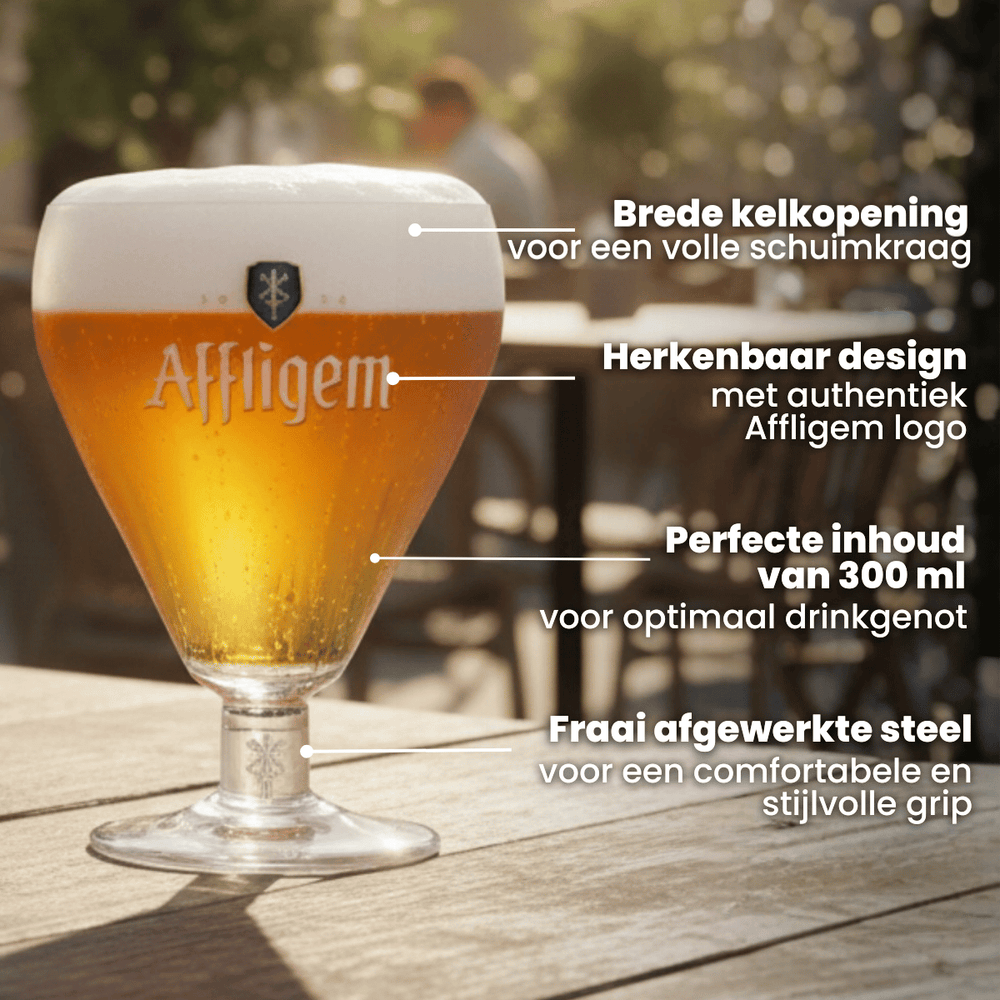 Affligem Vasos de cerveza 300 ml - 4 unidades