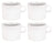 Alessi Tazas de café PlateBowlCup 200 ml - 4 piezas - Jasper Morrison - AJM28/78