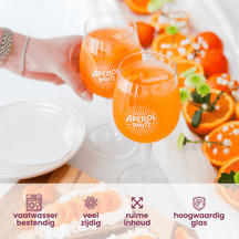 Vasos Aperol Spritz - 450 ml - Vaso oficial - 6 unidades