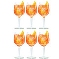 Vasos Aperol Spritz - 450 ml - Vaso oficial - 6 unidades