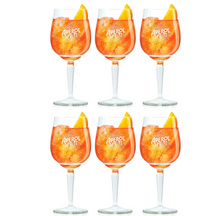 Vasos Aperol Spritz - 450 ml - Vaso oficial - 6 unidades