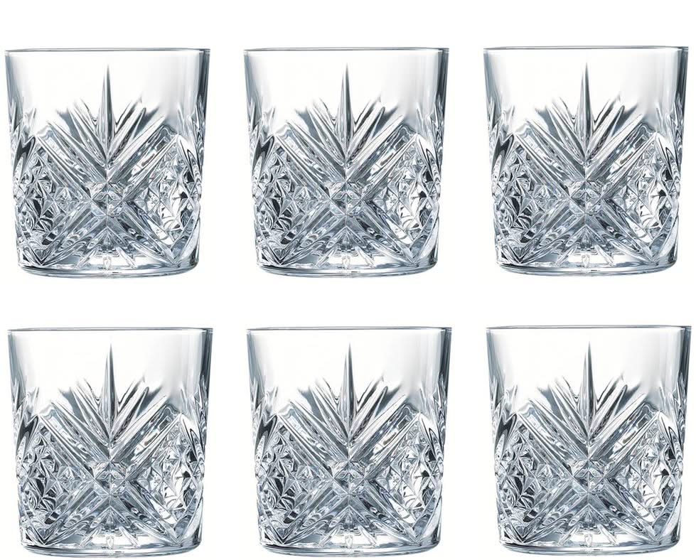 Vasos de whisky Arcoroc - Vasos bajos - Vasos de agua Broadway - 300 ml - 6 unidades