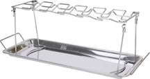 Cookinglife Soporte para Alitas de Pollo BBQ Fire & Flavour - Metal - Para Asar 12 Piezas