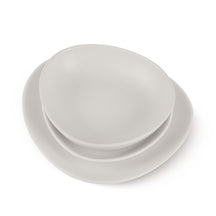 BerlingerHaus Juego de Vajilla Mate Crema Ovalado - 18 Piezas / 6 Personas - 6 platos de cena, 6 platos de desayuno y 6 platos hondos