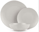 BerlingerHaus Set de Mesa Mate Crema Redonda - 18 Piezas / 6 Personas - 6 platos de cena, 6 platos de desayuno y 6 platos hondos