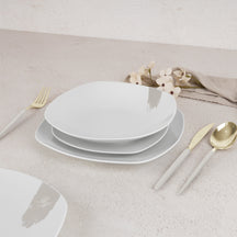 BerlingerHaus Juego de Vajilla Crema - 18 Piezas / 6 Personas - 6 platos de cena, 6 platos de desayuno y 6 platos hondos
