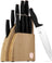 BerlingerHaus Bloque de Cuchillos Negro Rosado 10 Piezas - Cuchillo de Chef, Cuchillo de Pan, Cuchillo Santoku, Cuchillo de Oficina, Cuchillo Pelador & 4 Cuchillos de Carne