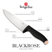 BerlingerHaus Bloque de Cuchillos Negro Rosado 10 Piezas - Cuchillo de Chef, Cuchillo de Pan, Cuchillo Santoku, Cuchillo de Oficina, Cuchillo Pelador & 4 Cuchillos de Carne