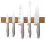 BerlingerHaus Set de cuchillos con tira magnética de madera de acacia taupe - 6 piezas - Cuchillo de chef, cuchillo de pan, cuchillo santoku, cuchillo de oficina y cuchillo pelador