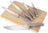 BerlingerHaus Juego de Cuchillos con Tabla de Cortar Taupe 6 piezas - Cuchillo de Chef, Cuchillo de Pan, Cuchillo de Carne, Cuchillo de Oficina & Cuchillo Pelador
