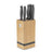 BerlingerHaus Bloque de Cuchillos Mate Antracita 6 Piezas - Cuchillo de Chef, Cuchillo de Pan, Santoku, Cuchillo de Oficina y Cuchillo Pelador