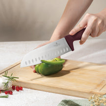 BerlingerHaus Bloque de cuchillos Mate Burdeos 10 piezas - Cuchillo de chef, Cuchillo de pan, Cuchillo Santoku, Cuchillo de oficina, Cuchillo pelador y 4 cuchillos de steak