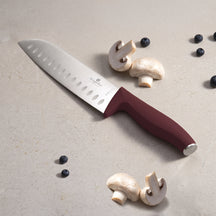 BerlingerHaus Bloque de cuchillos Mate Burdeos 10 piezas - Cuchillo de chef, Cuchillo de pan, Cuchillo Santoku, Cuchillo de oficina, Cuchillo pelador y 4 cuchillos de steak