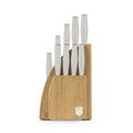 BerlingerHaus Bloque de Cuchillos Mate Crema 10 Piezas - Cuchillo de Chef, Cuchillo de Pan, Cuchillo Santoku, Cuchillo de Oficina, Cuchillo Pelador & 4 Cuchillos de Carne