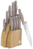 BerlingerHaus Bloque de cuchillos Taupe 10 piezas - Cuchillo de chef, Cuchillo de pan, Cuchillo Santoku, Cuchillo de oficina, Cuchillo pelador & 4 cuchillos de steak