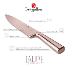 BerlingerHaus Bloque de cuchillos Roségold 6 piezas - Cuchillo de chef, cuchillo de pan, cuchillo Santoku, cuchillo de oficina y cuchillo pelador