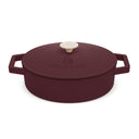 BerlingerHaus Sartén / Sartén de Saltear Matte Burdeos - Hierro Fundido - ø 26 cm - apta para todas las fuentes de calor - capa antiadherente esmaltada