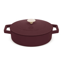 BerlingerHaus Sartén / Sartén de Saltear Matte Burdeos - Hierro Fundido - ø 26 cm - apta para todas las fuentes de calor - capa antiadherente esmaltada