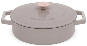 BerlingerHaus Sartén / Sartén Taupe - Hierro fundido - ø 26 cm - apta para todas las fuentes de calor - revestimiento antiadherente esmaltado