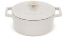 BerlingerHaus Cacerola Mate Crème - Hierro Fundido - ø 24 cm - apta para todas las fuentes de calor - capa antiadherente esmaltada