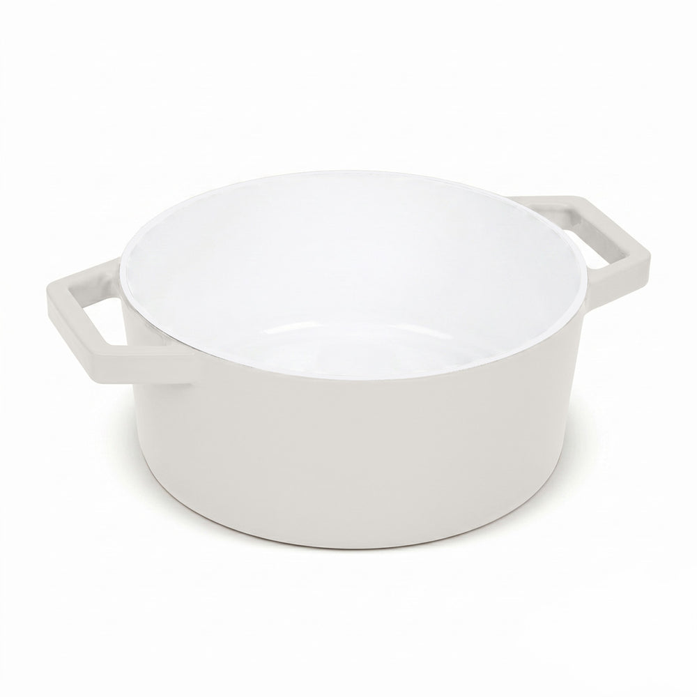 BerlingerHaus Cacerola Mate Crème - Hierro Fundido - ø 24 cm - apta para todas las fuentes de calor - capa antiadherente esmaltada