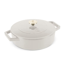 BerlingerHaus Sartén / Sartén de Saltear Mate Crema - Hierro Fundido - ø 26 cm - apta para todas las fuentes de calor - revestimiento antiadherente esmaltado