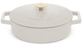 BerlingerHaus Sartén / Sartén de Saltear Mate Crema - Hierro Fundido - ø 26 cm - apta para todas las fuentes de calor - revestimiento antiadherente esmaltado