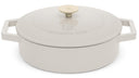 BerlingerHaus Sartén / Sartén de Saltear Mate Crema - Hierro Fundido - ø 26 cm - apta para todas las fuentes de calor - revestimiento antiadherente esmaltado