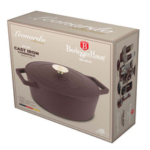BerlingerHaus Cacerola Mat Burdeos - Hierro Fundido - ø 24 cm - apta para todas las fuentes de calor - capa antiadherente esmaltada
