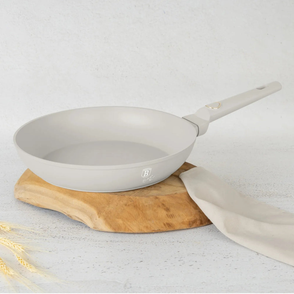 BerlingerHaus Sartén Mate Crema ø 24 cm - apta para todas las fuentes de calor - revestimiento antiadherente estándar
