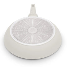 BerlingerHaus Set de Sartenes Mate Crema 3 Piezas - Sartén ø 20 & 24 cm, Sartén Grill 28 cm - Apta para todas las fuentes de calor