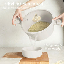 BerlingerHaus Set de Sartenes Mate Crema 7 Piezas - Olla ø 20, 24, 28 cm & Sartén ø 20, 24 cm - apto para todas las fuentes de calor