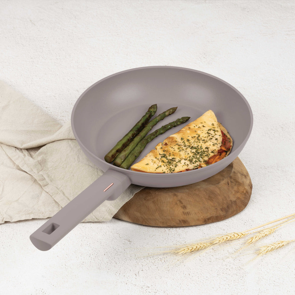 BerlingerHaus Sartén Taupe ø 28 cm - adecuada para todas las fuentes de calor - revestimiento antiadherente estándar