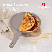 BerlingerHaus Sartén para Crepas Taupe ø 28 cm - apta para todas las fuentes de calor - revestimiento antiadherente estándar