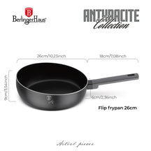 BerlingerHaus Sartén Mate Antracita ø 26 cm - apta para todas las fuentes de calor - revestimiento antiadherente estándar