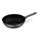 BerlingerHaus Wokpan Matte Antraciet ø 28 cm - adecuado para todas las fuentes de calor - revestimiento antiadherente estándar
