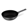 BerlingerHaus Wokpan Matte Antraciet ø 28 cm - adecuado para todas las fuentes de calor - revestimiento antiadherente estándar