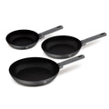 BerlingerHaus Set de Sartenes Mate Antracita 3 Piezas - ø 20, 24 & 28 cm - apto para todas las fuentes de calor - recubrimiento antiadherente estándar