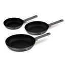 BerlingerHaus Set de Sartenes Mate Antracita 3 Piezas - ø 20, 24 & 28 cm - apto para todas las fuentes de calor - recubrimiento antiadherente estándar