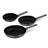 BerlingerHaus Set de Sartenes Mate Antracita 3 Piezas - ø 20, 24 & 28 cm - apto para todas las fuentes de calor - recubrimiento antiadherente estándar