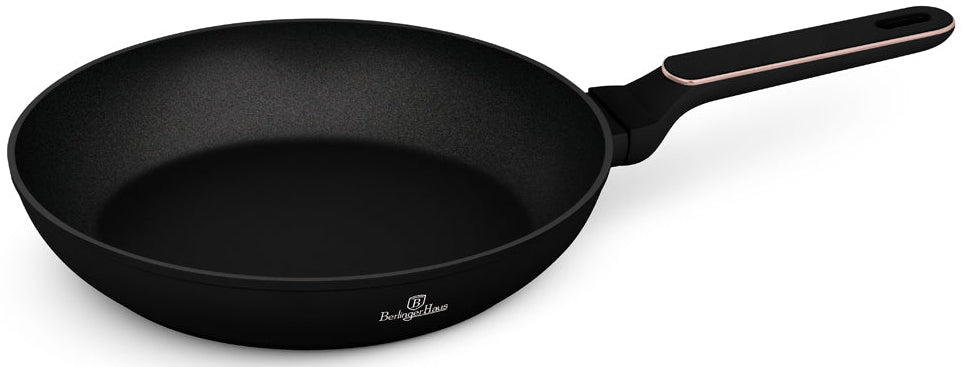 BerlingerHaus Sartén Negra Rosa Oro ø 28 cm - adecuada para todas las fuentes de calor - capa antiadherente estándar