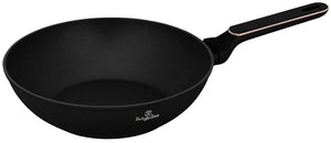 BerlingerHaus Wok Negro Rosado ø 28 cm - adecuado para todas las fuentes de calor - revestimiento antiadherente estándar