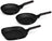 BerlingerHaus Set de Sartenes Negras y Rosadas 3 Piezas - ø 20, 24 & 28 cm - apto para todas las fuentes de calor - recubrimiento antiadherente estándar