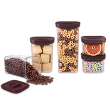 BerlingerHaus Set de tarros de almacenamiento Mate Burdeos 5 piezas